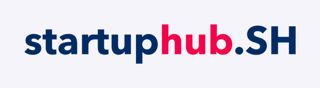 Logo von startuphub.SH, einer Plattform für Startups in Schleswig-Holstein.